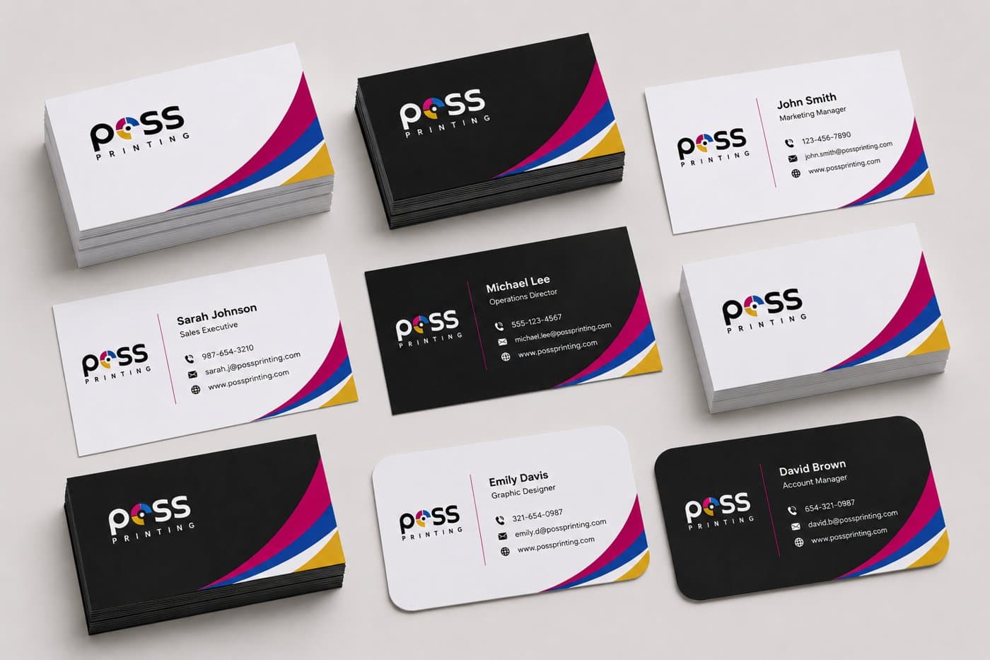 PESS Printing business card samples